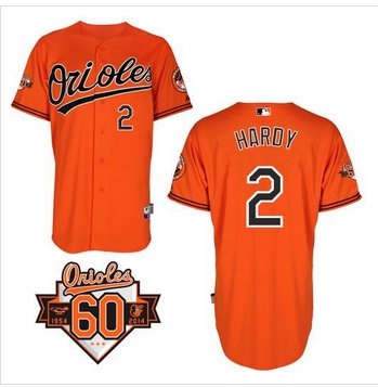 Baltimore Orioles #2 J.J. Hardy Orange Cool Base Stitched Baseball Jersey