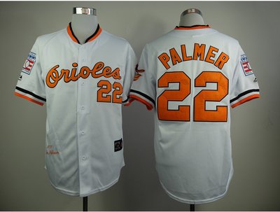 Baltimore Orioles #22 Jim Palmer white Baseball Jersey