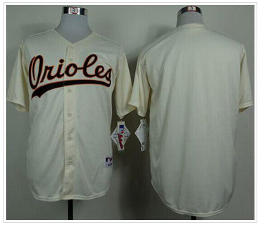 Baltimore Orioles Blank Cream 1954 Turn Back The Clock Stitched Baseball Jersey Baltimore Orioles Blank Cream 1954 Turn Back The Clock Stitched Baseball Jersey