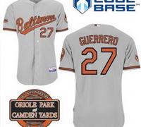 Baltimore Orioles 27# Vladimir Guerrero Grey Cool Base MLB Jersey W 20th Anniversary Patch