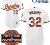 Baltimore Orioles 32# Matt Wieters White Cool Base MLB Jersey W 20th Anniversary Patch