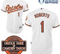 Baltimore Orioles 1# Brian Roberts White Cool Base MLB Jersey W 20th Anniversary Patch Baltimore Orioles 1# Brian Roberts White Cool Base MLB Jersey W 20th Anniversary Patch