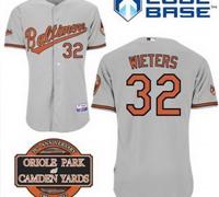 Baltimore Orioles 32# Matt Wieters Grey Cool Base MLB Jersey W 20th Anniversary Patch