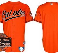 Baltimore Orioles Blank Orange Cool Base MLB Jersey W 20th Anniversary Patch