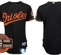 Baltimore Orioles Blank Black Cool Base MLB Jersey W 20th Anniversary Patch