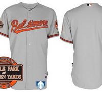 Baltimore Orioles Blank Grey Cool Base MLB Jersey W 20th Anniversary Patch