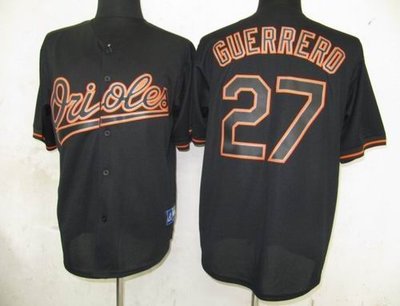 Baltimore Orioles 27 Vladimir Guerrero Pitch Black Fashion Jersey