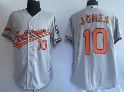 MLB Jerseys baltimore orioles 10# Jones Grey MLB Jerseys baltimore orioles 10# Jones Grey