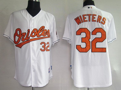 MLB Jerseys baltimore orioles 32# Wieters White