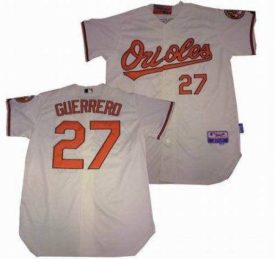 Baltimore Orioles 27# Vladimir Guerrero CREAM COOL BASE Jersey