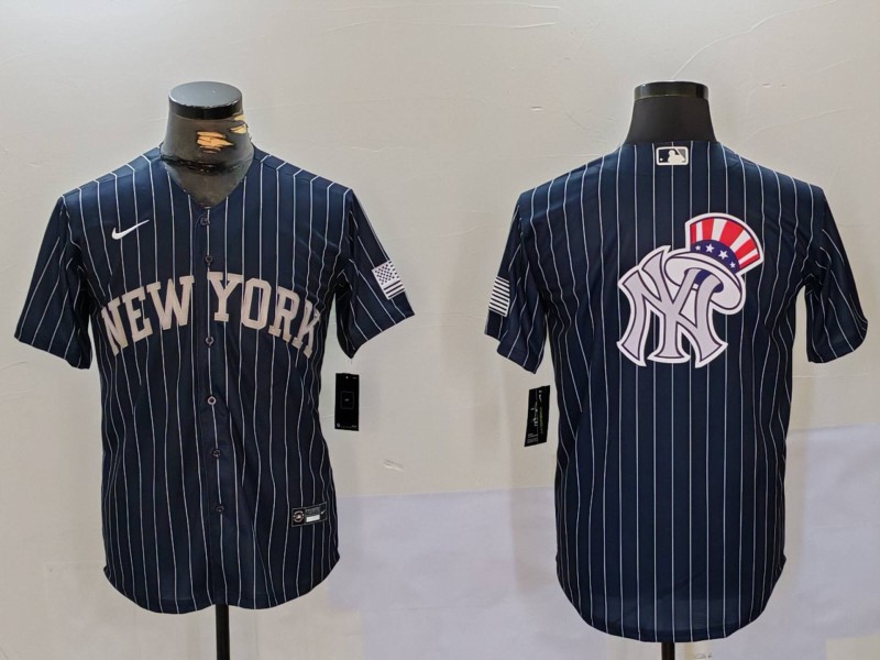 Men's New York Yankees Navy Team Big Logo Cool Base Stitched Baseball Jersey 8 Men's New York Yankees Navy Team Big Logo Cool Base Stitched Baseball Jersey 8