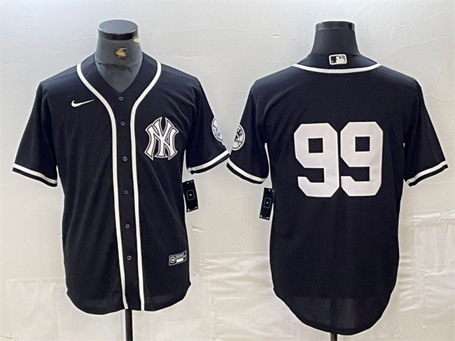 Men's New York Yankees #99 Aaron Judge Black Cool Base Stitched Baseball Jersey 1 Men's New York Yankees #99 Aaron Judge Black Cool Base Stitched Baseball Jersey 1