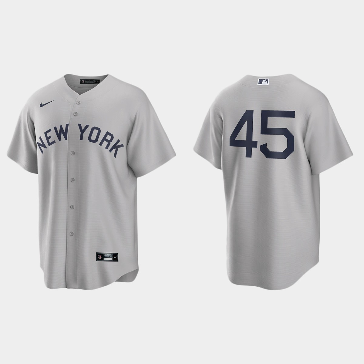 New York Yankees #45 Gerrit Cole Men's Nike Gray 2021 Field of Dreams Game MLB Jersey New York Yankees #45 Gerrit Cole Men's Nike Gray 2021 Field of Dreams Game MLB Jersey