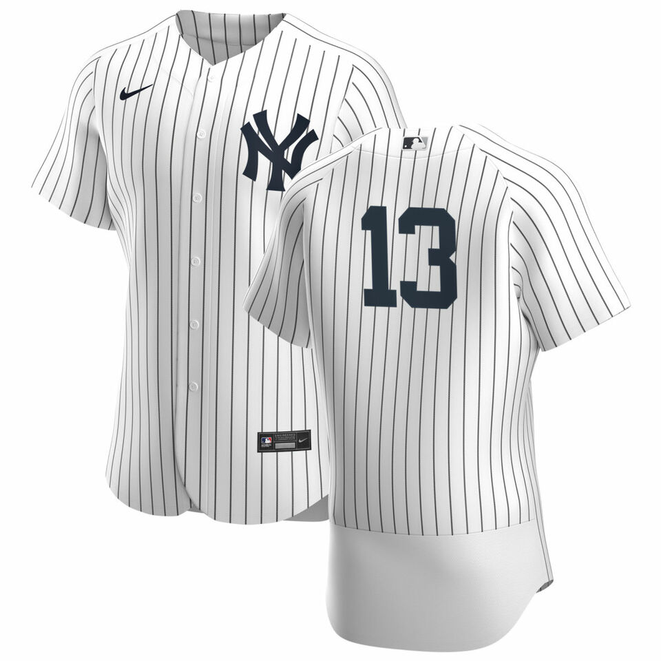 New York Yankees #13 Joey Gallo Men's Nike White Authentic Home MLB Jersey New York Yankees #13 Joey Gallo Men's Nike White Authentic Home MLB Jersey