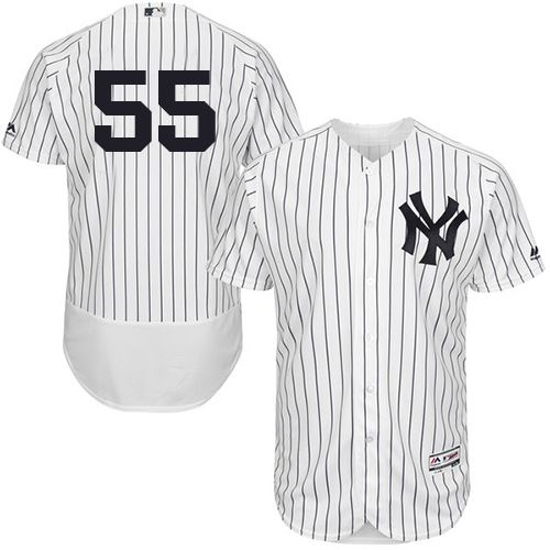 Yankees #55 Sonny Gray White Strip Flexbase Authentic Collection Stitched MLB Jersey Yankees #55 Sonny Gray White Strip Flexbase Authentic Collection Stitched MLB Jersey