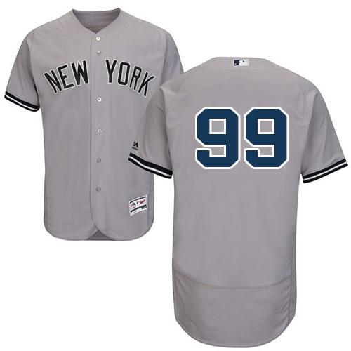 Yankees #99 Aaron Judge Grey Flexbase Authentic Collection Stitched MLB Jersey Yankees #99 Aaron Judge Grey Flexbase Authentic Collection Stitched MLB Jersey