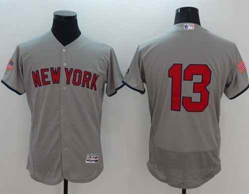 Yankees #13 Alex Rodriguez Grey Fashion Stars & Stripes Flexbase Authentic Stitched MLB Jersey Yankees #13 Alex Rodriguez Grey Fashion Stars & Stripes Flexbase Authentic Stitched MLB Jersey