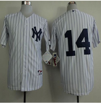 New York Yankees #14 Stephen Drew White Cool Base Stitched Baseball Jersey