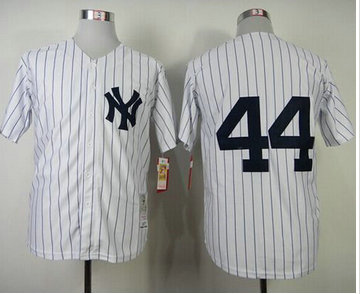New York Yankees #44 Reggie Jackson White Mitchell And Ness 1977 Throwback Baseball Jersey New York Yankees #44 Reggie Jackson White Mitchell And Ness 1977 Throwback Baseball Jersey