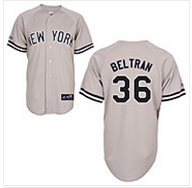 New York Yankees #36 Replica Carlos Beltran Road Jersey