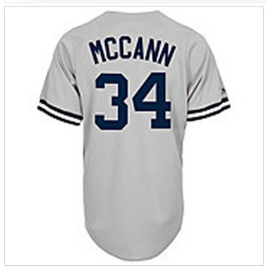 New York Yankees #34 Replica Brian McCann Road Jersey