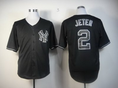 MLB New York Yankees 2# Jeter Black Fashion Jerseys Black Fashion Jerseys MLB New York Yankees 2# Jeter Black Fashion Jerseys Black Fashion Jerseys