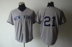New York Yankees #21 Grey Jerseys
