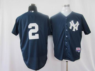 New York Yankees 2 Derek Jeter black Home Cool Base