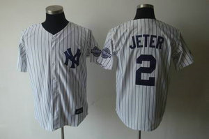 New York Yankees 2 Derek Jeter white W3000 HITS PATCH jersey New York Yankees 2 Derek Jeter white W3000 HITS PATCH jersey