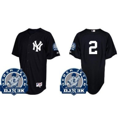 New York Yankees 2 Derek Jeter Black W3000 Patches Authentic Baseball Jerseys New York Yankees 2 Derek Jeter Black W3000 Patches Authentic Baseball Jerseys