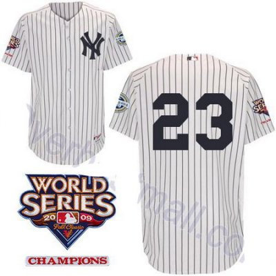 New York Yankees 23 Don Mattingly White jerseys