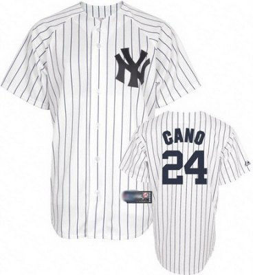 New York Yankees 24 cano white Pinstripe Jersey