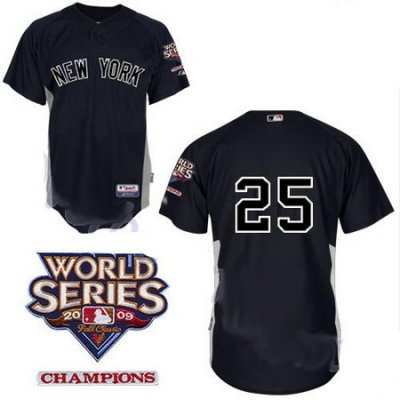 New York Yankees 25 Mark Teixeira Black jerseys