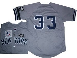 New York Yankees 33 Nick Swisher GMS THE BOSS gray jerseys