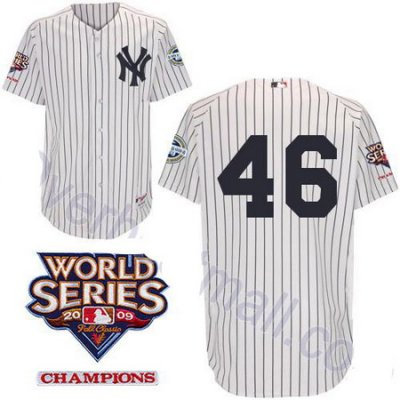New York Yankees 46 Andy Pettitte White jerseys