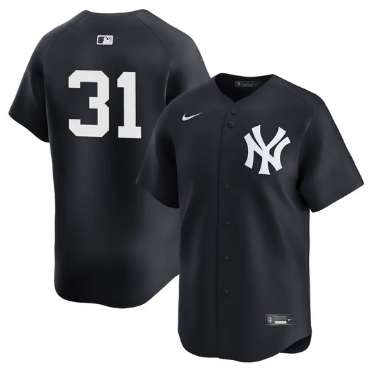 Men's New York Yankees #31 Cam Schlittler Navy 2026 Alternate Limited Stitched Baseball Jersey