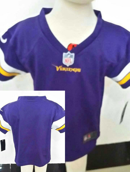 Custom Kids Minnesota Vikings Purple Nike Jersey