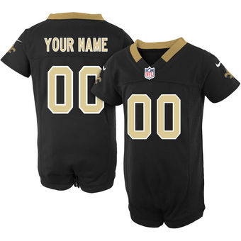 Nike New Orleans Saints Newborn Customized Team Color Game Jersey Creeper