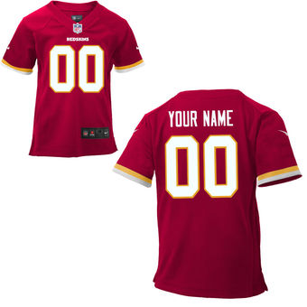 Nike Washington Redskins Preschool Customized Team Color Game Jersey