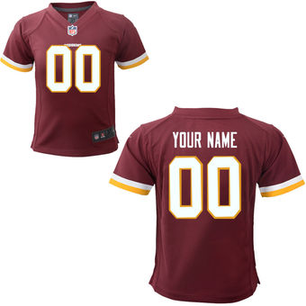Nike Toddler Washington Redskins Customized Team Color Game Jersey