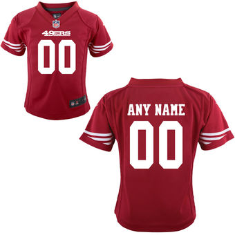 Nike Toddler San Francisco 49ers Customized Team Color Game Jersey