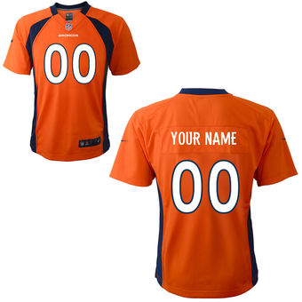 Nike Denver Broncos Preschool Customized Team Color Game Jersey