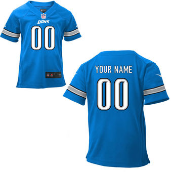 Nike Detroit Lions Preschool Customized Team Color Game Jersey