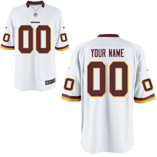 Nike Washington Redskins Youth Customized Game White Jersey