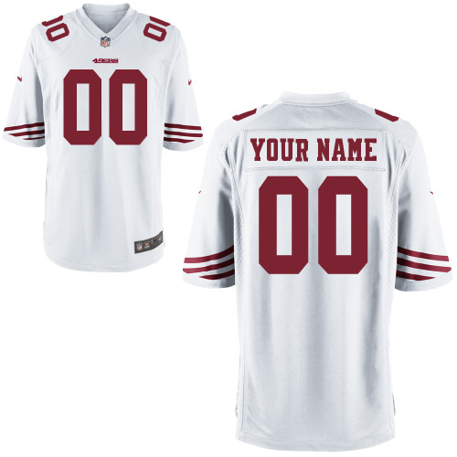 Nike San Francisco 49ers Youth Customized Game White Jersey