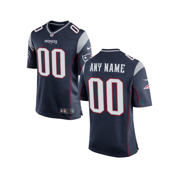 Nike New England Patriots Navy Youth Custom Game Jersey Nike New England Patriots Navy Youth Custom Game Jersey