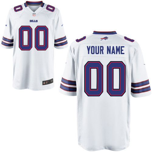 Nike Buffalo Bills Youth Customized Game White Jersey