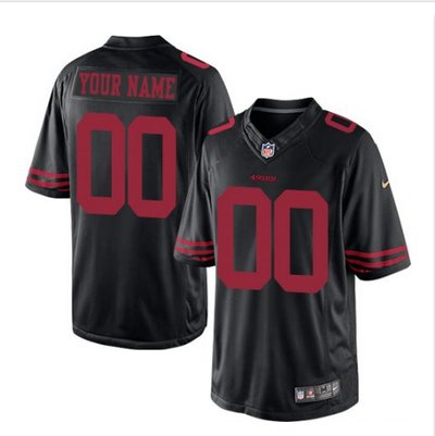 Youth Nike San Francisco 49ers Customized Elite Black NFL Jersey