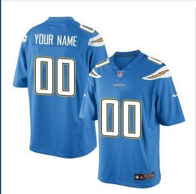 Youth Nike San Diego Chargers Customized Limited Electric Blue Alternate NFL Jersey