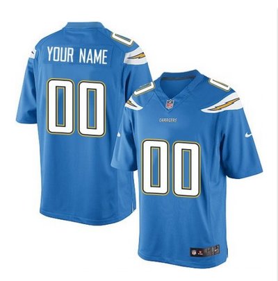 Youth Nike San Diego Chargers Customized Elite Electric Blue Alternate NFL Jersey